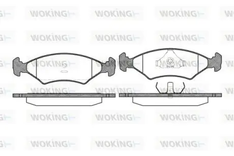 Тормозные колодки 208/308/328/Cerbera/Chimaera (82-02) Woking P0193.20