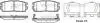 Тормозные колодки зад. Chevrolet Captiva 06- (akebono) Woking P13603.12 (фото 1)