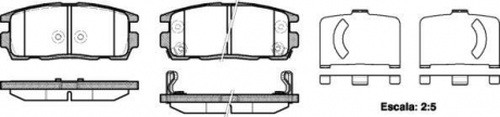 Тормозные колодки зад. Chevrolet Captiva 06- (akebono) Woking P13603.12