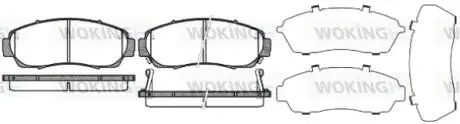 Тормозные колодки перед. Civic/Crosstour/CR-V (05-21) Woking P10713.12