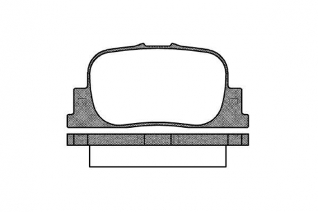 Колодки тормозные дисковые задние Geely Vision 1.5 05-,Lifan Solano 1.5 08- Woking P9013.00 (фото 1)