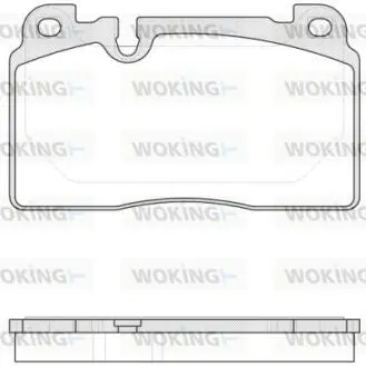 Тормозные колодки перед. Audi A6/A7/Q5 10- (Brembo) Woking P14273.00