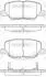 Колодки тормозные дисковые задние Citroen C4 aircross 1.6 10-,Citroen C4 aircross 1.8 10- Woking P14363.02 (фото 1)