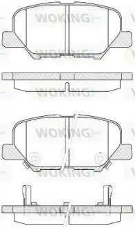 Гальмівні колодки задн. ASX/Outlander/C4/6/4008 12- Woking P14363.02