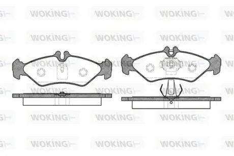 Тормозные колодки зад. Sprinter 208-216 96-06 (ATE) Woking P4793.00