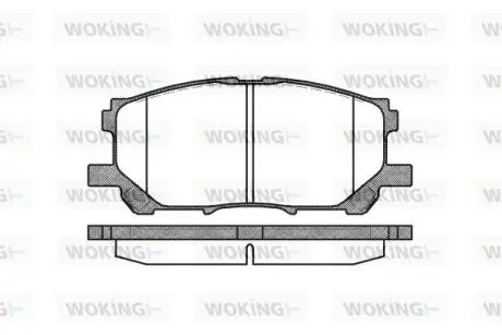 Гальмівні колодки перед. Lexus RX 03-08 (sumitomo) Woking P11393.00