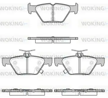 Тормозные колодки задние Subaru /Outback/Legacy 14- Woking P17383.02