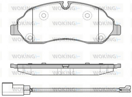 Тормозные колодки перед. Ford Transit 13- (Bosch) Woking P17023.02 (фото 1)