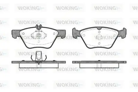 Тормозные колодки перед W202/210 (ATE)/211 4Matic Woking P7013.00