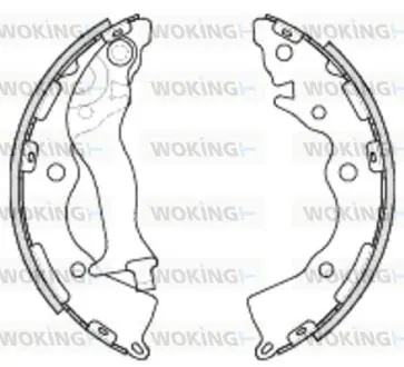 Гальмівні колодки задн. Accent/Rio 1.4-1.6 05-21 Woking Z4234.00