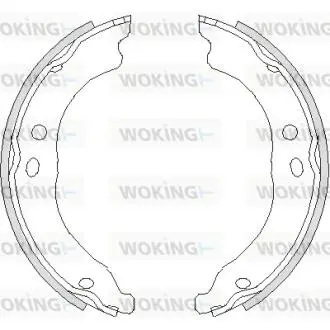 Колодки ручного тормоза Ducato/Boxer 06- (Bendix) Woking Z4750.00