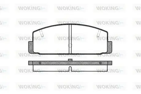 Тормозные колодки зад. Mazda 6/626 1.8-2.5 99-13 Woking P0793.20