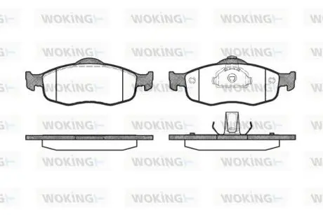 Тормозные колодки перед. Mondeo/Scorpio (93-01) Woking P5323.00