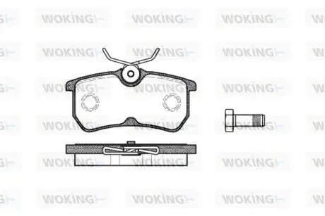 Тормозные колодки зад. Fiesta/Focus 98-08 (TRW) Woking P7933.00