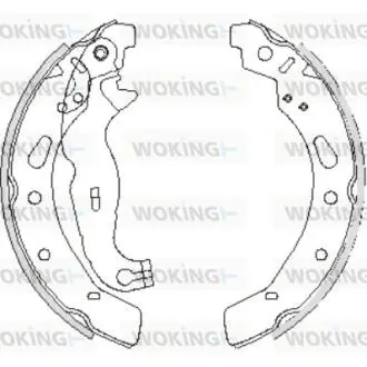 Тормозные колодки зад. Ford Fiesta VI 08- (TRW) Woking Z4242.00