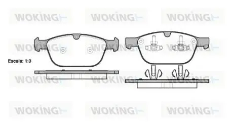 Гальмівні колодки перед. XC60/XC90 02- 2.0-4.4 Woking P12973.00