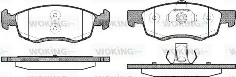 Гальмівні колодки перед. Logan/Sandero (07-15) Woking P0723.32