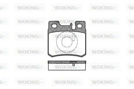 Тормозные колодки зад. W124/202/210 -96 (ATE) Woking P3823.20