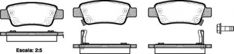 Колодки тормозные дисковые задние Honda Cr-v iii 2.0 06-,Honda Cr-v iii 2.2 06- Woking P13903.02