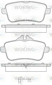 Тормозные колодки зад. W166/X166 11- (TRW) Woking P14033.00