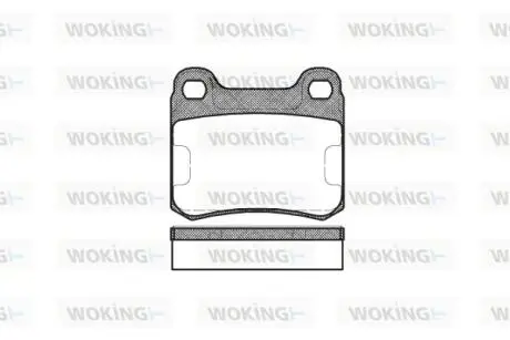 Тормозные колодки зад. W124/201/202 (ATE) Woking P0573.10