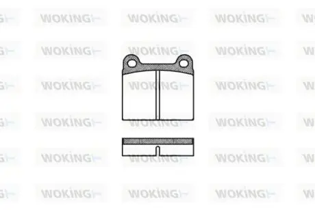 Тормозные колодки W123/W126/W107 (58-05) Woking P1063.00