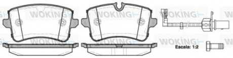 Тормозные колодки зад. Audi A6 10- (TRW) Woking P12433.10