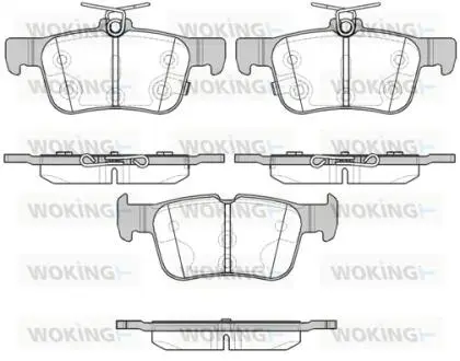 Тормозные колодки Focus/Kuga/Mondeo 12- Woking P14513.12