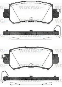 Колодки тормозные дисковые задние Mazda Cx-5 2.0 11-,Mazda Cx-5 2.2 11- Woking P14073.00