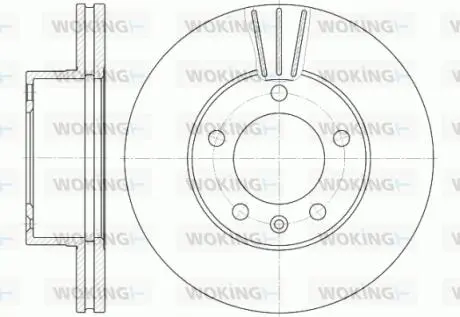 Тормозной диск перед. Master (02-13) Woking D6643.10