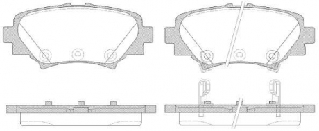 Колодки тормозные дисковые задние Mazda 3 1.5 13-,Mazda 3 2.0 13-,Mazda 3 2.2 13- Woking P14703.02 (фото 1)