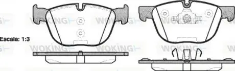 Гальмівні колодки перед. BMW X5/X6 07- (ATE) Woking P13973.00
