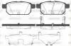 Колодки гальмівні дискові задні Suzuki Swift iv 1.2 10-,Suzuki Swift iv 1.3 10- Woking P15713.02 (фото 1)