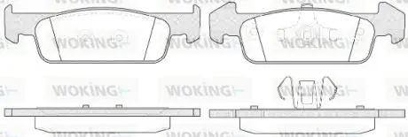 Колодки тормозные дисковые передние Dacia Logan ii 1.2 12-,Dacia Logan ii 1.5 12- Woking P14403.10