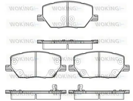 Колодки тормозные дисковые передние Jeep Renegade 1.4 14-,Jeep Renegade 1.6 14- Woking P17403.02