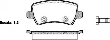 Колодки тормозные дисковые задние Ford Galaxy 1.6 06-15,Ford Galaxy 1.8 06-15 Woking P13363.00 (фото 1)