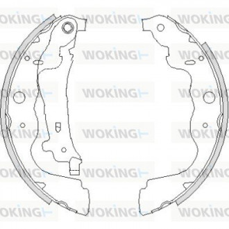 Гальмівні колодки задн. Captur/Citan W415/Clio/Dokker/Duster (12-21) Woking Z4237.00