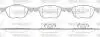 Колодки тормозные дисковые передние Ford C-max 1.6 07-10,Ford C-max 1.8 07-10 (P Woking P1182300 (фото 1)