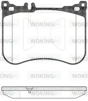 Колодки тормозные дисковые передние Mercedes-benz S-class 2.1 13-,Mercedes-benz Woking P1434300