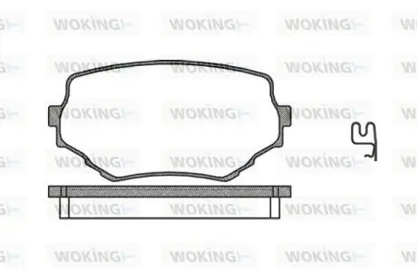Гальмівні колодки пер. Grand Vitara/Grand Escudo/Escudo/Vitara 95-06 Woking P4943.02