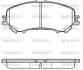 Тормозные колодки передние NISSAN QASHQA/RENAULT KADJAR 1.2-2.0 15- Woking P12183.22 (фото 1)