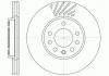 Тормозной диск перед. Opel Astra G, H/Zafira 98- (вент.) (280x25) D6584.10