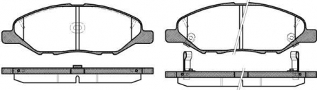 Тормозные колодки перед. Nissan Micra 03-10/Note 06-12 (sumitomo) Woking P13933.02