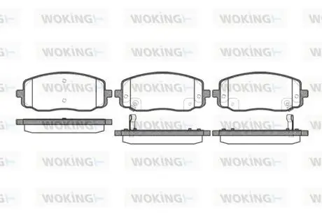 Тормозные колодки перед. Kia Picanto/Hyundai i10 04- (mando) Woking P10333.02