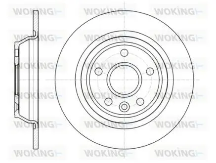 Гальмівний диск задн. Focus/Galaxy/Kuga/Mondeo/S-Max (07-21) Woking D61167.00