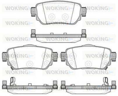 Тормозные колодки зад. Nissan X-Trail/Qashqai II 13- (TRW) Woking P14823.02