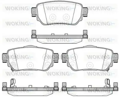 Гальмівні колодки зад. Nissan X-Trail/Qashqai II 13- (TRW) Woking P14823.02