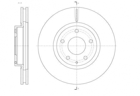 Тормозной диск пер.Mazda 6 /CX-5 2.0-2.5 12-17 (297x28) Woking D61520.10