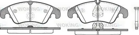 Тормозные колодки перед. Audi A4/A5/A6/A7/Q7 08- (Lucas) Woking P12043.10