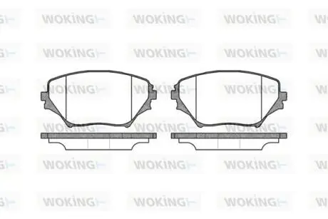Тормозные колодки перед. Toyota RAV4 94-05 (sumitomo) Woking P9133.00